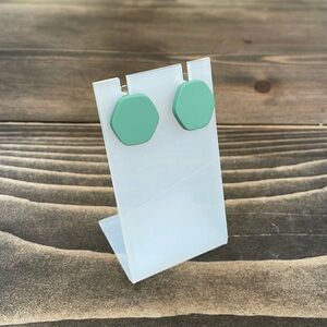 🌟Host Pick🌟Mint Octagon Earrings